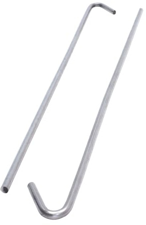 PROTEKTOR 100x Abhängedraht mit Haken für Abhänger 250mm Silber | Trockenbau Zubehör aus verzinktem Stahl für Deckenprofile, Made in Germany