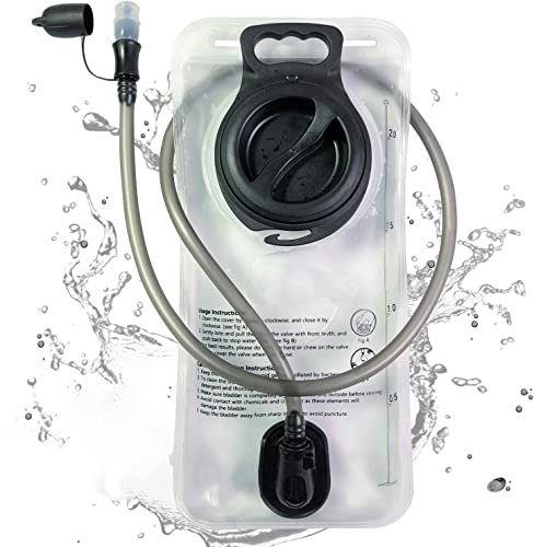 PUNDA Trinkblase 2 Liter Wasserblase für Trinkrucksack BPA-frei auslaufsicher Wasserreservoir Trinkrucksack Ersatz für Wandern Radfahren Klettern Radfahren Laufen