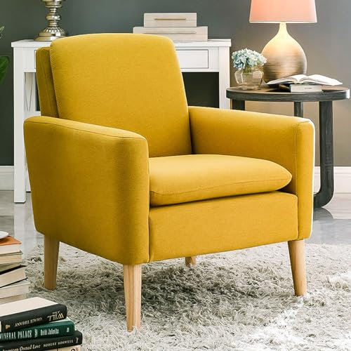 LADOKEE Sessel Wohnzimmer, Sessel mit Armlehnen Ohrensessel Modern Cocktailsessel Clubsessel für Schlafzimmer Wohnzimmer Balkon Büro