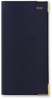 Letts Classic Slim week to view with appointments and planners 2024 diary - dark blue