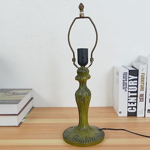 BOTOWI Remplacement de la Base de la Lampe de Table, Seulement 19 Lampes de Bureau en Alliage élevé Base Bronze Fit pour 12 Pouces Tiffany Style Abat-Jours en Verre teinté