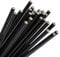 ECOPICNIC Black paper straws 8mm (100 pcs/pack), Disposable paper straws