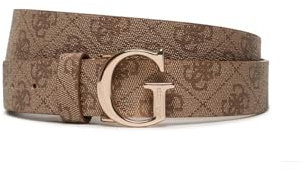 GUESS Damen Gürtel BW7862P3430 Beige, Milch-Logo, L