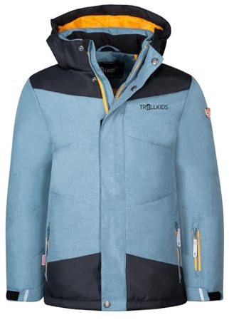 Trollkids Kids Norefjell Jacket 128, Steel Blue