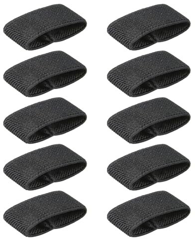 Ranuw 10 Pcs Belt Keepers Elastic Belt Holder Backpack Strap Holder Belt Stay Tactically Belt Holder Retainers Band Backpack Strap Holder Fastener Belt Attachment Belt Organisers
