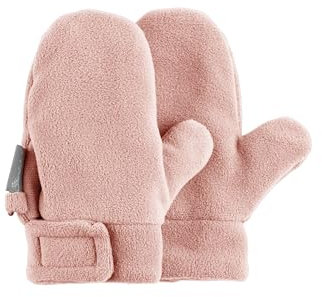 Sterntaler Fäustlinge mit Daumen aus Microfleece Mädchen - Baby und Kinder Handschuhe mit Klettverschluss und wärmendem Futter - mattrosa, 1