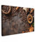 MuchoWow© Leinwand Bilder Groß 120x80 cm XXL Wanddeko Wohnzimmer Aesthetic Room Decor Deko Zimmer Wandbilder Modern Fotogeschenke Kaffee - Küche - Kaffeebohnen - Blätter