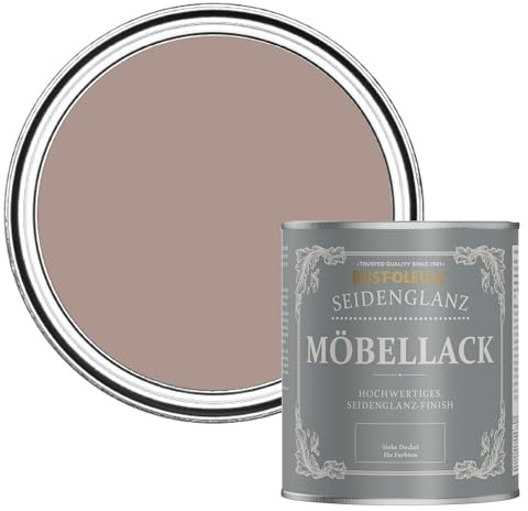 Rust-Oleum rosa Möbelfarbe mit Seidenglanz-Finish, geruchsarm und wasserbasiert für Innenholz - Zierkirsche 750ML