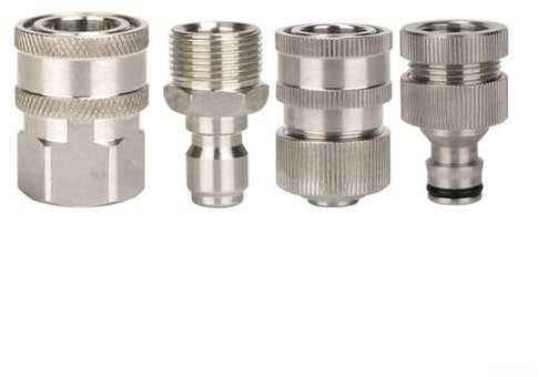 Connecteur rapide en acier inoxydable, accessoires de tuyau d'arrosage, filetage 3/4 femelle/mâle, raccord rapide en cuivre, pièces de tuyau de lavage