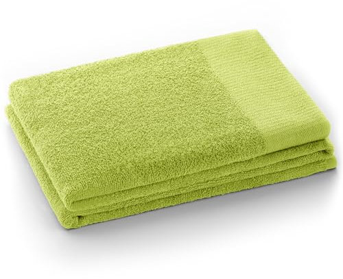 AmeliaHome Handtuch Hellgrün 50x100 cm 100% Baumwolle Qualität Saugfähig Seladongrün Grün Amari