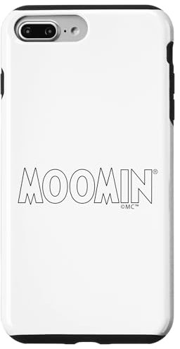 Hülle für iPhone 7 Plus/8 Plus Mumin-Logo, schwarze Umrisse