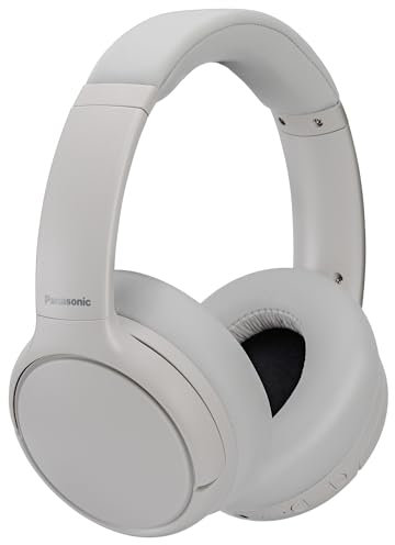 Panasonic M600B, Kabellose Kopfhörer mit Hybrid ANC, Over-Ear-Schwenkdesign, Bluetooth 5.3, integriertes Mikrofon, bis zu 65 Stunden Wiedergabe, XBS Deep, USB-C, Beige