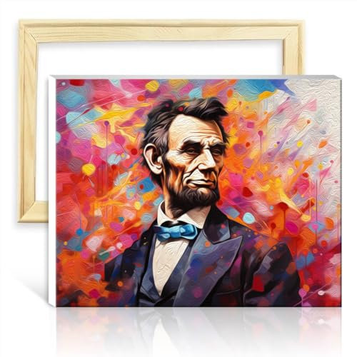 LiHEQING Paintting Imagine-Figuren, Malen nach Zahlen zum Selbermachen, mit Pinseln und Acrylbild als Dekoration für die Wohnung, selbst gestalteter Rahmen (30 x 40 cm)