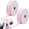 Smavles 2 Rouleaux Ruban 25mm x 18m Ruban Satin pour Décoration de Voiture,Mariage,Décoration de Table pour Faire des n uds d'antenne de Voiture,Décoration de Voiture, Rose