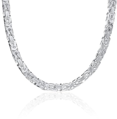 925 Silberkette: Königskette Silber 6mm - Länge 50cm