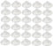 BUGUUYO 100St Pilzkopfsauger multifunktionaler Saugnapf praktischer Saugnapf klare Tasse doppelt klarer Behälter suction cup schnapsbrett kreativer Saugnapf kompakter Saugnapf Plastik Weiß