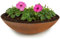 matches21 HOME & HOBBY Grand pot de fleurs pour l'extérieur de 45 cm – Aspect rouille comme bac à fleurs résistant aux intempéries – Coupe décorative