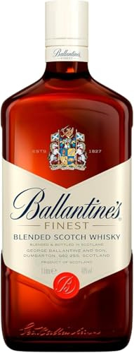 Ballantine's Finest Blended Scotch Whisky, Milder Blend aus schottischen Malt & Grain Whiskys mit zartem Geschmack & frischem Abgang, 1 L (Packung mit 6)