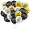 30 Stück Abi 2025 Ballons Deko, Abschluss Deko, Bestandene Prüfung Luftballons deko Set, Gold und Weiß Dekoration Geschenk, Schulabschluss Abi Abitur Studium Graduierung Party Abschlussfeier