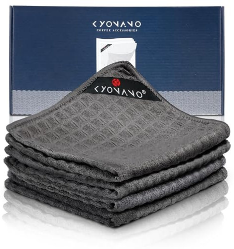 KYONANO Kaffeetücher für Espressomaschine schwarz