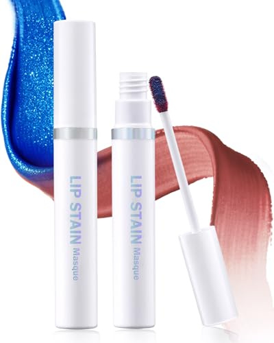 Berinist Lip Stain Masque Lip Liner Stain Long Lasting Waterproof Lip Tint Stain Semi-Permanent Lip Tattoo Transfer Proof Non-Drying Matte Finish Suitable for Women's Daily Lip Makeup