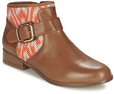Mellow Yellow Vabel Stiefelletten/Boots Damen Braun/Orange - 41 - Boots Shoes