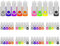 Lot de 50 Clés USB 1Go Cle USB 2.0 Flash Drive Clef USB Pivotant Mémoire Sticks U Disque pour PC Ordinateur Portable(10 Couleurs)(1GB*50PCS)