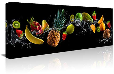 Visario 120 x 40 cm Bild auf Leinwand Früchte Obst 5745-SCT deutsche Marke und Lager, fertig gerahmt.