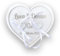 Idea's Cottage. Portafedi per Matrimonio Personalizzato a forma di Cuore. Rendi unico il tuo matrimonio con un portafedi inciso con i vostri nomi.