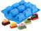 Backformen Silikonform, Holzsammlung Silikon Muffinform Kuchen Backform für Schokolade Muffins Cupcakes Kuchen Pudding Eiswürfel und Gelee - Karikatur Auto Silikonform für Kindergeburt