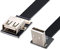 chenyang Cavo piatto USB 2.0 da maschio a femmina, con angolo di 90 gradi, cavo di prolunga flessibile da 0,2 m