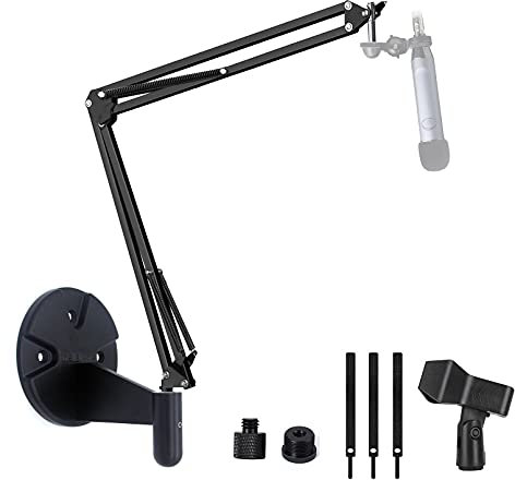 EMBER XLR Microphone Wall Mount, Mic Stand Arm Holder compatible with Blue Ember and Yeti Nano Microphone