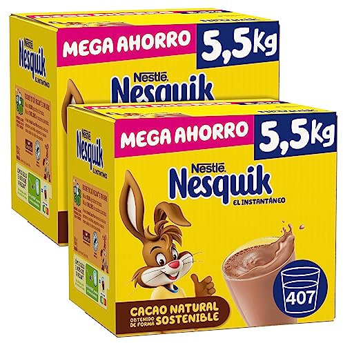 NESTLÉ NESQUIK Instantáneo Cacao Soluble 5.5kg Estuche-Juego de 2 unidades
