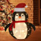 68,6 cm beleuchtete Weihnachtsdekoration für den Außenbereich, großer Pinguin, Weihnachtsdekoration, wasserdicht, für den Innenbereich, Zuhause, Hof, Dekoration, vorbeleuchtet, 40 LED-Lichter