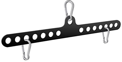 VOHYOV Fitness Home Pulley System Gym Accessories Spreader Bar Multi Grip Wide Lat Pull Down Bar D Handle Cable Bar Rope Attachments Cable Machine for Back Strength Train Functional Trainer Attachment
