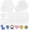 KERANEET 10 Stück Bügelperlen Vorlagen Bügelperlen Platten Steckplatten Bügelperlen Bügelperlen Platte Bügelperlen Set für Kinder Geschenk Jungs Mädchen
