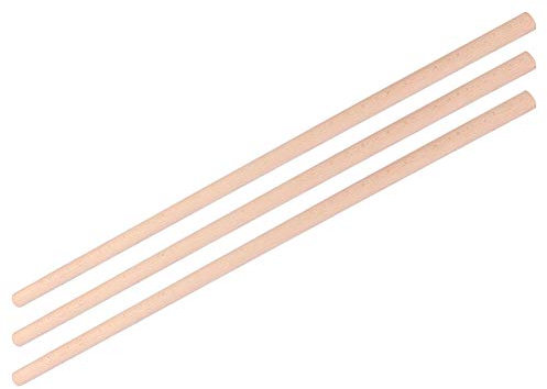 knitting machine 3 teiliger Yoga Stick, 2 X 70 cm, Keine Grate, Abgerundeter Querschnitt, Haltungskorrektur Übungsstab zum Dehnen der Offenen Schulter, Rücken, Korrekter Buckel