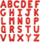 TONIFUL 52 Stück 16 Zoll Rot Buchstabe A-Z Ballons Benutzerdefinierte Phrase Mylar Folie Alphabet Erstellen Sie Ihr Eigenes Banner für Geburtstag Jubiläum Feier Graduierung Party Supplies
