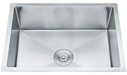 INGUZ | Fregadero Cocina 50x40 cm | Bajo Encimera o Sobre Encimera, Fácil Instalación | Fregadero Acero Inoxidable con Filtro de Drenaje y Válvula Click Clack en Latón | Fregadero de Cocina | Acero