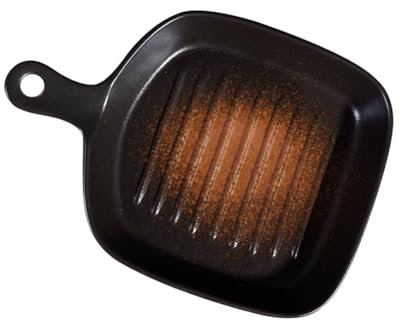 Clyictz de cerámica para horno, platos de parrilla, para hornear, bandeja para hornear, placa para horno de microondas, de comida occidental, amarillo