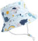 XYIYI Unisex Baby Kleinkind Blauer Regenbogen Dinosaurier Sonnenhut Kinder für 2-4 Jahre Jungen Mädchen mit Breite Krempe