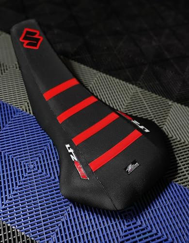 Extreme Graphics Sitzbezüge für Quad LTZ 400, rutschfest, Schwarz mit roten Streifen