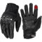 evermotor Motorradhandschuhe aus Ziegenleder für Herren und Damen - Winter Leder Motorrad Handschuhe mit Touchscreen-Funktion und Carbon-Knöchelschutz, ideal für Moped MTB Radfahren Straßenrennen, XL