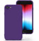 Zuvirelx Glatte Silikon hülle für iPhone SE 2020/2022, iPhone 8/7, Staubbeständig‌, Slim, Taschentauglich‌ Handyhülle Cover Case für Apple iPhone SE 2nd 3rd - Lila