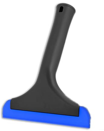 Raclette de Voiture en Silicone, raclette de vitre en Silicone, raclette de vitre de Voiture, pour Nettoyer Les vitres, Les miroirs et Les vitres, etc., 1 pièce, Noir + Bleu