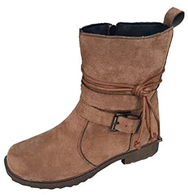 offerte Lampo del Giorno Stivali con Tacco Stivali da Donna con Tacco Stivaletti Estivi Donna Traforati Stivali Texani Donna Neri Scamosciato Texani Beige Stivali Alti Donna sopra