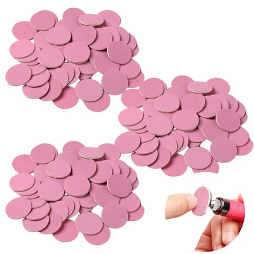 ZKGYUS 150 embout ponceuse ongles,pédicure Sanding feuille de remplacement Set vernis à ongles peau morte callosités interchangeable Sanding feuille Set(80#120#180# 25mm)