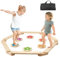 VEVOR Schwebebalken, 6 Stück Balancierbalken für Kleinkinder, Montessori-Spielzeug für Kinder von 2–6 Jahren, fördert Koordination und Grobmotorik, Gymnastikparcours für drinnen und draußen
