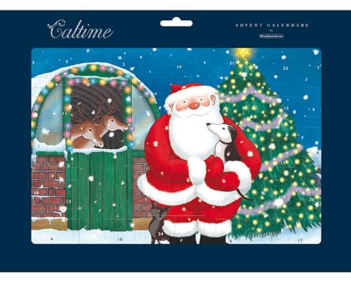 Traditional Advent Calendar Jolly Santa Christmas Advent Calendar Gift Idea 606854 Caltime by Woodmansterne