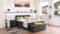 Boxspringbett Terz 240x220, DS-Dunkel Grau, 7-Zohnen Taschenfederkernmatratze, Komfortschaum - Inklusive Aufbau - Deutscher Hersteller